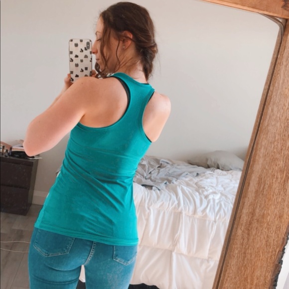 Turquoise Adidas Workout Tank - Picture 3 of 8